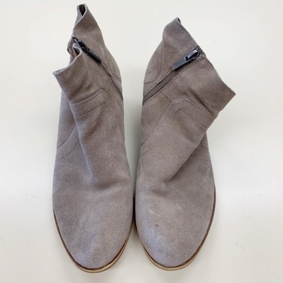 Lucky Brand Shoes - Lucky Brand Binley Beige Suede Ankle Booties 8.5